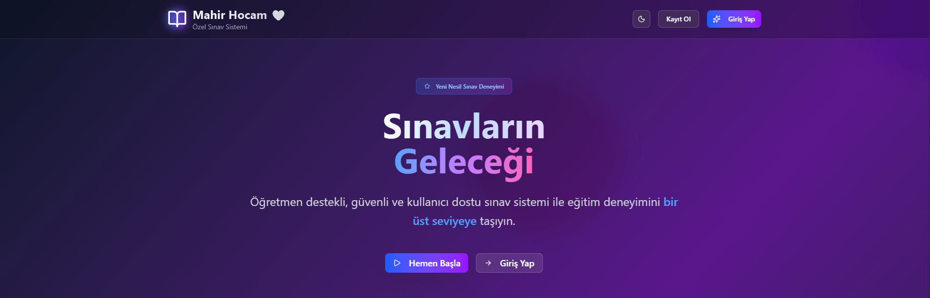 Online Sınav Sistemi